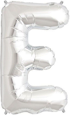 

Funcart Solid 30'' Foil Balloon Letter "E" of Alphabets - Silver Balloon(Silver, Pack of 1)