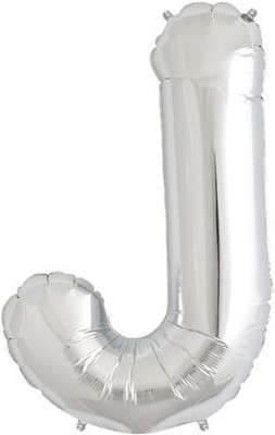 

Funcart Solid 30'' Foil Balloon Letter "J" of Alphabets - Silver Balloon(Silver, Pack of 1)