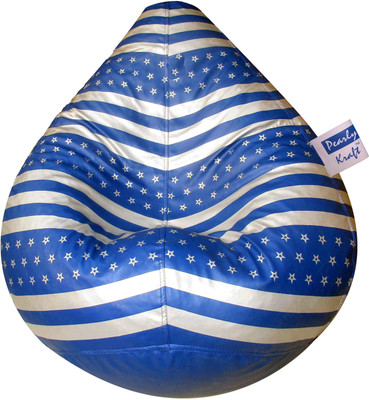 

PearlyKraft XXL Teardrop Bean Bag Cover (Without Beans)(Blue)