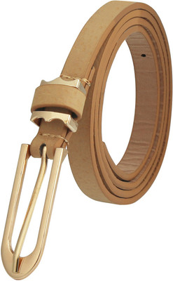 

TRUZZO Girls Beige, Gold Artificial Leather Belt, Camel;golden