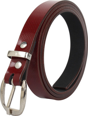 

Styles Creation Women Casual, Party, Formal, Evening Maroon Artificial Leather Belt