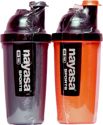 

Nayasa SPORTY SHAKER SET OF 2 700ML 700 ml Shaker(Pack of 2, Multicolor)