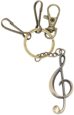 

Aura Imported Double Sided Full Metal Musical Note Key Chain