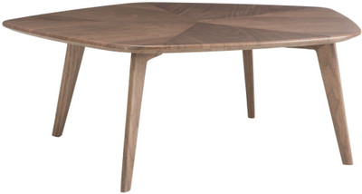 

Durian PENTAGON Engineered Wood Coffee Table(Finish Color - Walnut)
