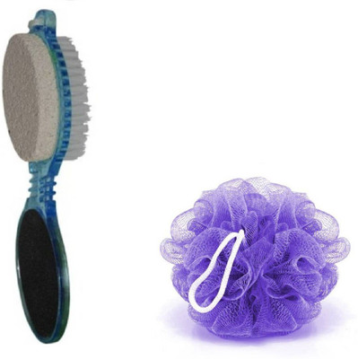 

Bruzone 4 In 1 Pedicure Brush With Bathing Loofah for Daily Care(Set of 2)