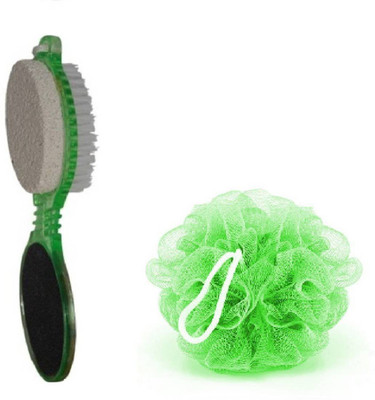 

Bruzone 4 In 1 Pedicure Brush With Bathing Loofah(Set of 2)