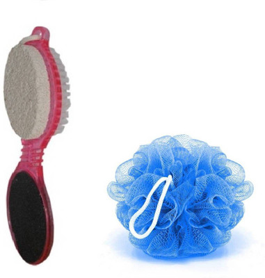 

Bruzone 4 In 1 Pedicure Brush With Bathing Loofah(Set of 2)