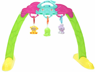 

Emob Baby Portable Body-Building Play Gym Frame with Rattle Toys(Multicolor)
