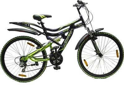 

HERCULES Tz Cx 70 26 Inches 18 Speed Black & Green 26 T Mountain Cycle(21 Gear, Multicolor)
