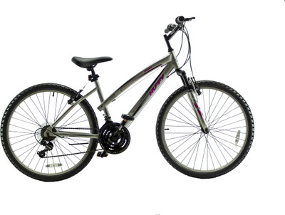 

Huffy Savoy 26 Inches Aluminum Frame 21 Speed Silver 26 T Mountain/Hardtail Cycle(21 Gear, Multicolor)