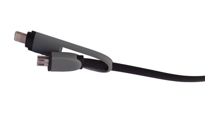 

Datacable Iphone and micro USB Lightning Cable(All micro USB phones, Lightning Iphones, Black)