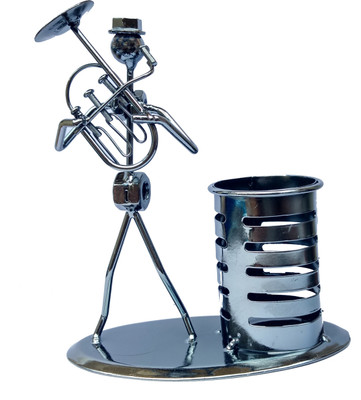 

Jamboree 1 Compartments Metal Tuba Iron Pen Stand(Black)