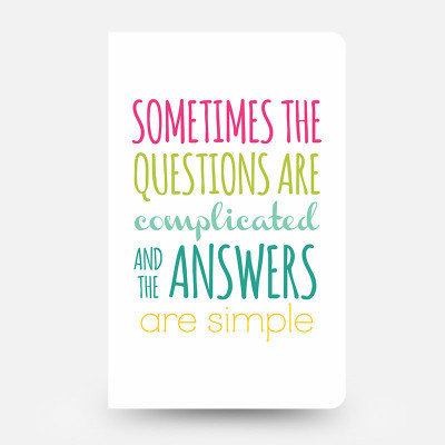 

inkFlap A5 Journal(FlapBook Premium Plain Notebook - Sometimes (White), White)