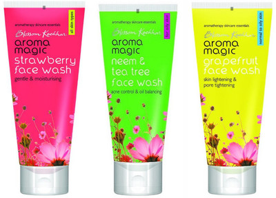 

Aroma Magic Strawberry,Neem & Tea Tree,Grapefruit Combo Face Wash(300 ml)