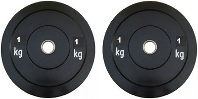 

Fitness Solutions PVC Weight Plates 1KG PAIR Black Weight Plate(1 kg)