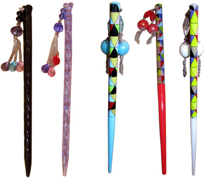 

Sanskruti Juda Sticks Hair Accessory Set(Multicolor)
