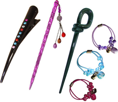 

Pankh Juda Stick Hair Accessory Set(Multicolor)