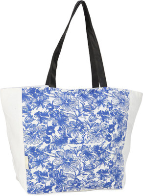 

People Tote(White, Blue), Blue;white