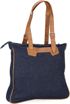 

People Tote(Blue, Tan)
