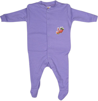 

khushi creation Romper For Girls Self Design Cotton(Multicolor, Pack of 3