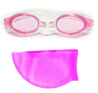 

Like Star GOOD QUALITY SWIMMING 1 SWIMMING GOGGLE With UV Shiels And Anti Fog & 1 SWIMMING CAP MULTICOLOR Swimming Kit