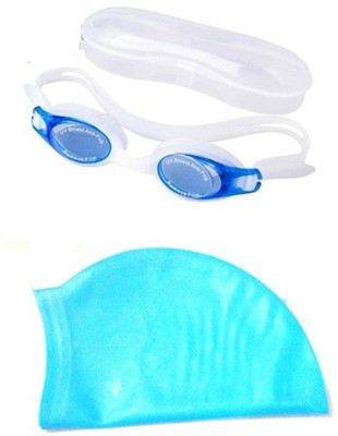 

Like Star Best Quality Swimming Combo 1 Cap, 1 Goggle With UV Shiels And Anti Fog , 1 Ear plug Swimming Kit