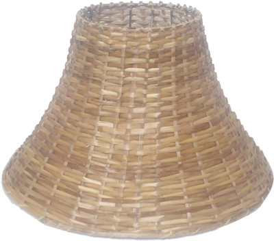 

RDC 12" Round Slanting Cane - B22 Holder Ring Size Table Lamps Lamp Shade(Bamboo)