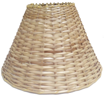 

RDC 12" Round Cane - B22 Holder Ring Size Table Lamps Lamp Shade(Bamboo)