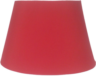 

RDC 10" Oval Plain Red - B22 Holder Ring Size Table Lamps Lamp Shade(Cotton, Plastic)