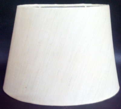 

RDC 10" Oval Cream-khadi - B22 Holder Ring Size Table Lamps Lamp Shade(Cotton, Plastic)