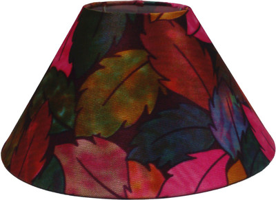 

RDC 10" Round Multi-colour Leaves Designer - B22 Holder Ring Size Table Lamps Lamp Shade(Cotton, Plastic)