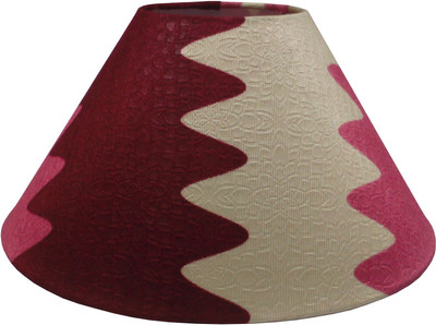 

RDC 10" Round Maroon Wave Designer - B22 Holder Ring Size Table Lamps Lamp Shade(Cotton, Plastic)