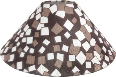 

RDC 13" Round Brown Checks Designer - B22 Holder Ring Size Table Lamps Lamp Shade(Cotton, Plastic)