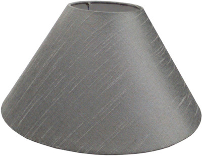 

RDC 10" Round Grey-khadi - B22 Holder Ring Size Table Lamps Lamp Shade(Cotton, Plastic)