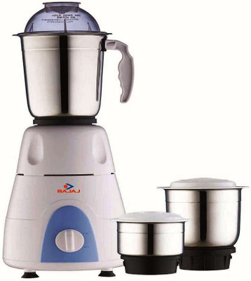 Bajaj 410176 500 W Mixer Grinder(Black, White, 3 Jars)