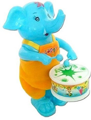 

SOFTA RETAIL Elephant Drum Toy(Blue)