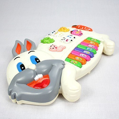 SOFTA RETAIL Rabbits Musical Piano With 3 Modes Animal Sounds(Multicolor)