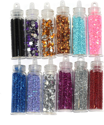 

Savni combo of 12 nail art pastings(pink)