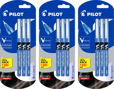 

Pilot V5 Pen Roller Ball Pen(Pack of 3)