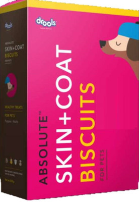 

Drools Absolute Skin + Coat Biscuits Chicken 800 g Dry Dog Food