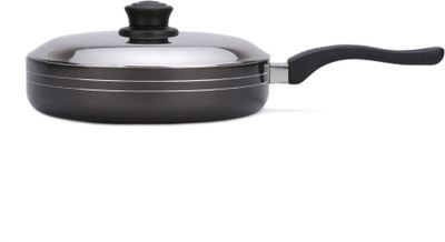 

Nirali Cherry Plus Fry Pan 23 cm diameter(Aluminium, Non-stick, Induction Bottom), Black