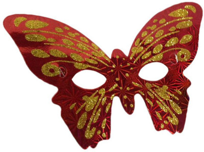 

Funcart Red & Gold Butterfly paper Eye Mask (pack of 6)