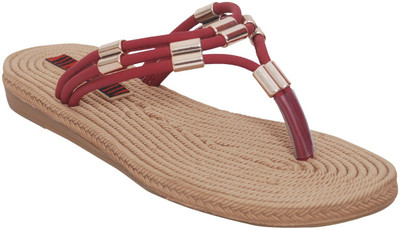 

1 WALK Women cherry Flats