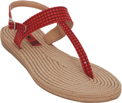 

1 WALK Women Red Flats
