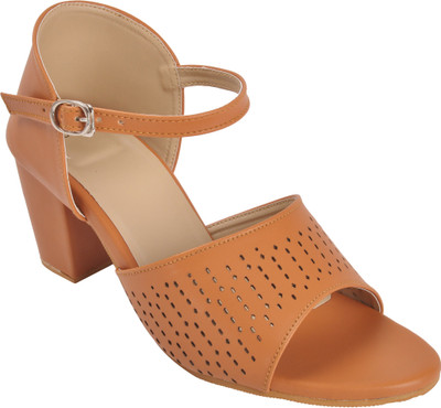 

With The Fashion Women TAN Heels
