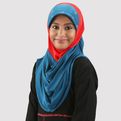 

ArabDressage Solid Polyester Girl' Scarf, Blue