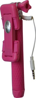 

PARBATI ENTERPRISE Cable Selfie Stick(Pink)