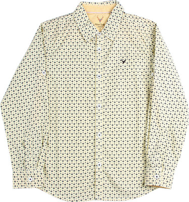 

Allen Solly Junior Boys Printed Casual Yellow Shirt, Multi