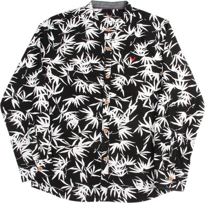 

Allen Solly Junior Boys Printed Casual Black Shirt