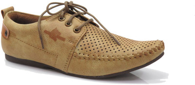 

John Hupper JHKL3062 Boat Shoes For Men(Tan